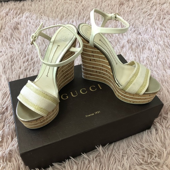 Gucci Sandal Wedges - Picture 1 of 5